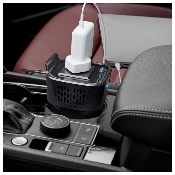  محول للسيارة باورولوجي - 150 واط - اسود 