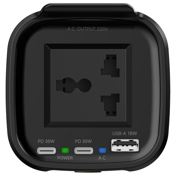  محول للسيارة باورولوجي - 150 واط - اسود 