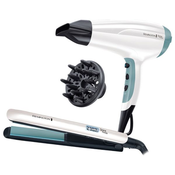  Remington S8500GP - Dryer & Straightener Hair Care Set - White 