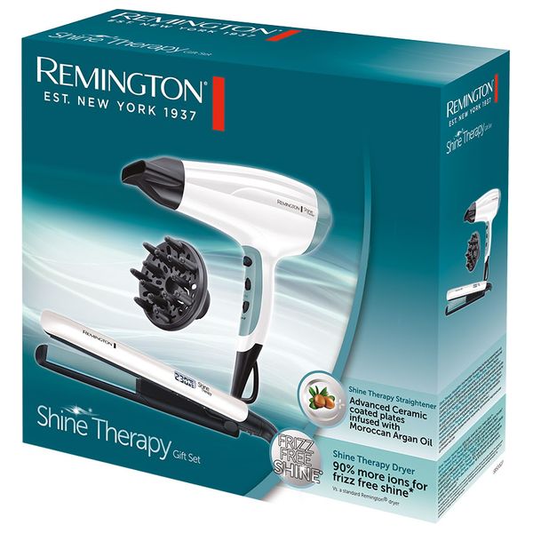  Remington S8500GP - Dryer & Straightener Hair Care Set - White 