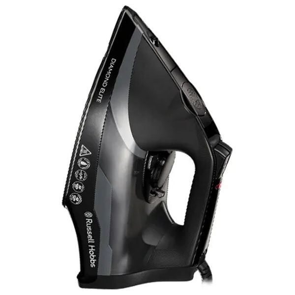  مكواة بخارية راسل هوبس - نظام تنظيف ذاتي - 3100 واط - طلاء سيراميك - خزان 350 مل - سلك 3 متر - اسود 