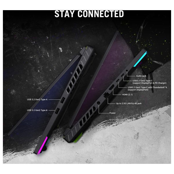  Asus Laptop 16-Inch - Rog Strix G16 G614JIR-N3155 - Core i9-14900HX - 16GB/1TB SSD - RTX 4070 8GB - DOS 