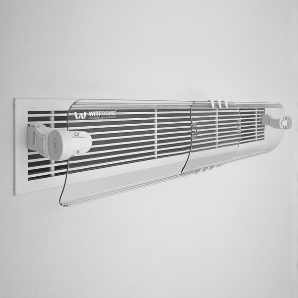  Witforms 4981 - Plastic Central Air Conditioner Deflector - Transparent 