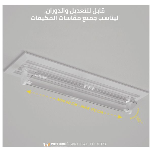  Witforms 4981 - Plastic Central Air Conditioner Deflector - Transparent 