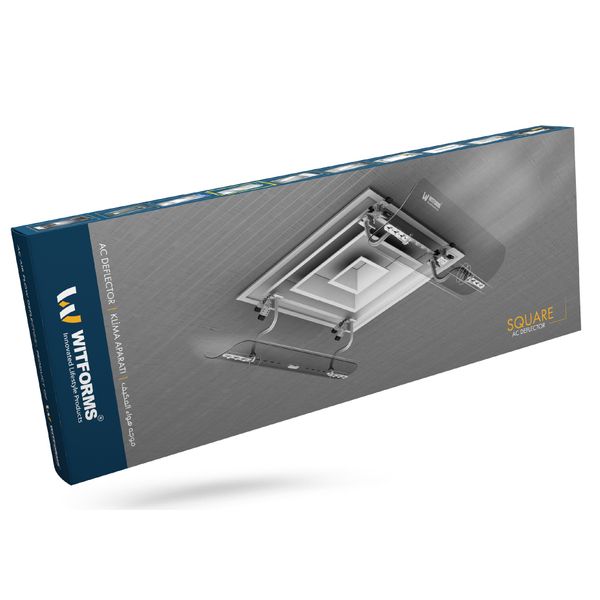  Witforms 4875 - Plastic Square Air Conditioner Deflector - Transparent 