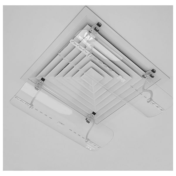  Witforms 4875 - Plastic Square Air Conditioner Deflector - Transparent 