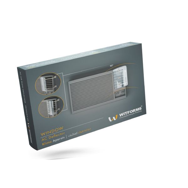  Witforms 4974 - Plastic Window Air Conditioner Deflector - Transparent 