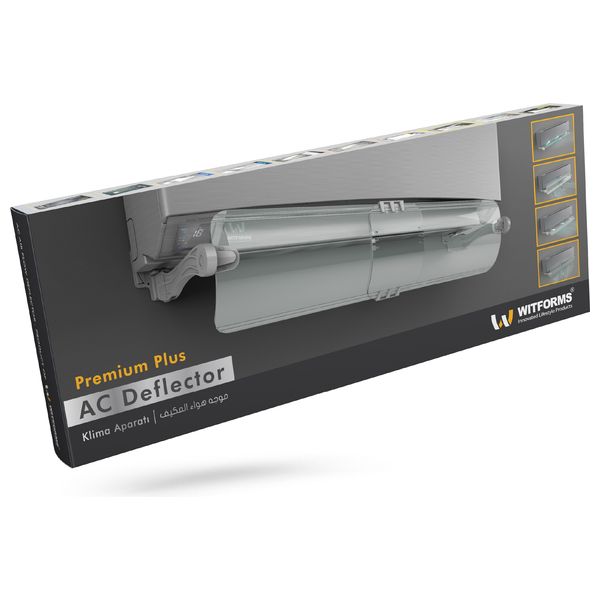  Witforms 4967 - Plastic Premium Plus Air Conditioner Deflector - Transparent 