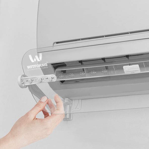  Witforms - 4943 - Plastic Classic Air Conditioner Deflector - Transparent 