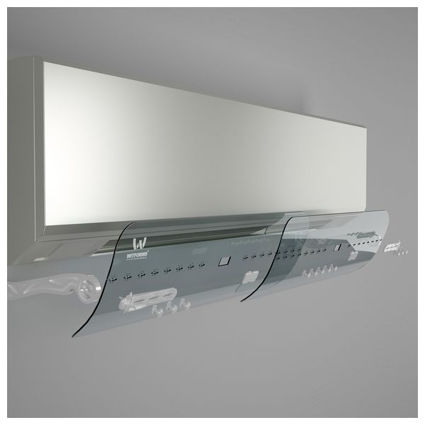  Witforms - 4943 - Plastic Classic Air Conditioner Deflector - Transparent 