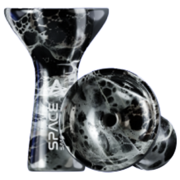 Elryan Space Smoke Glass Hookah Head Black
