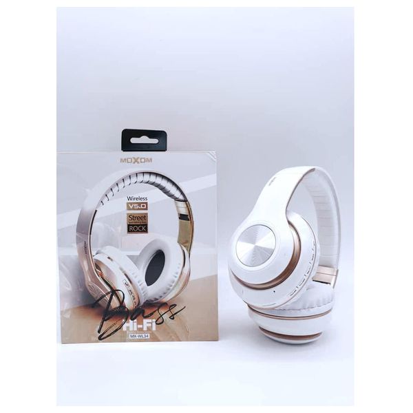  سماعة بلوتوث حول الاذن موكسوم - MX-WL34 - ابيض 