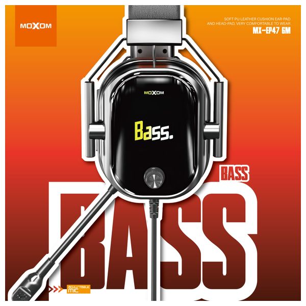  سماعة العاب حول الاذن موكسوم - MX-EP47GM - اسود 