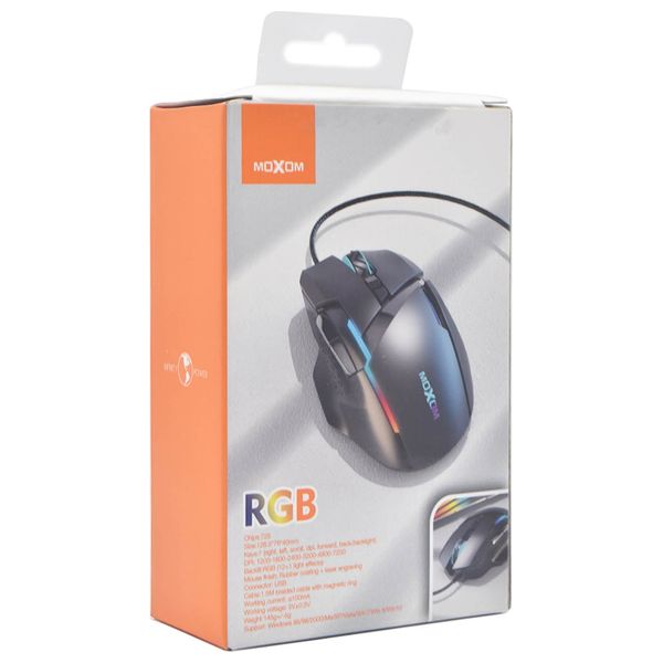  Moxom MX-MS13 - Mouse - Black 