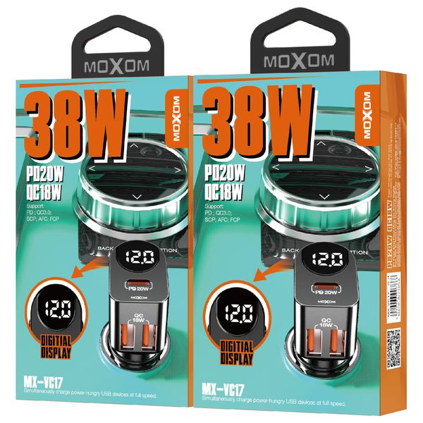  Moxom MX-VC17 - Car Charger - Black 
