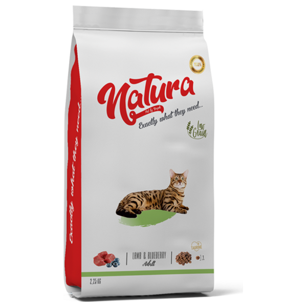 Natura Lamb Blueberry Cat Food - 2.25 kg