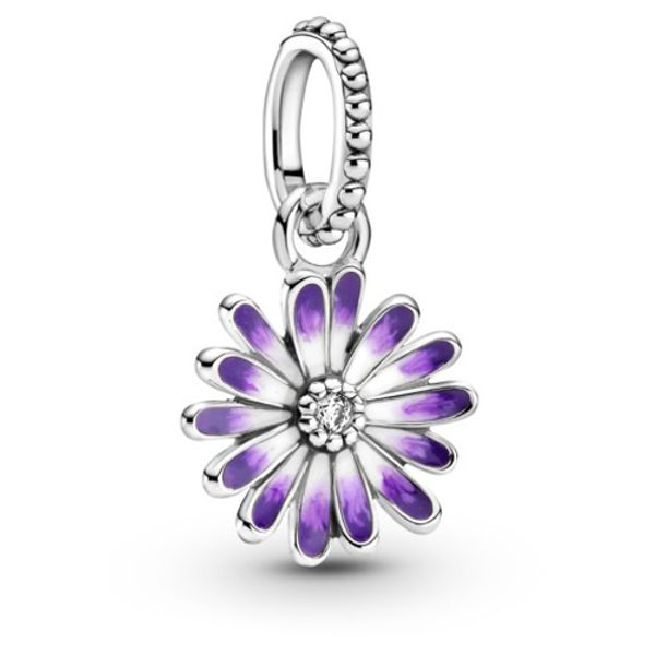 Pandora Purple Daisy Flower Shape Medal - Purple