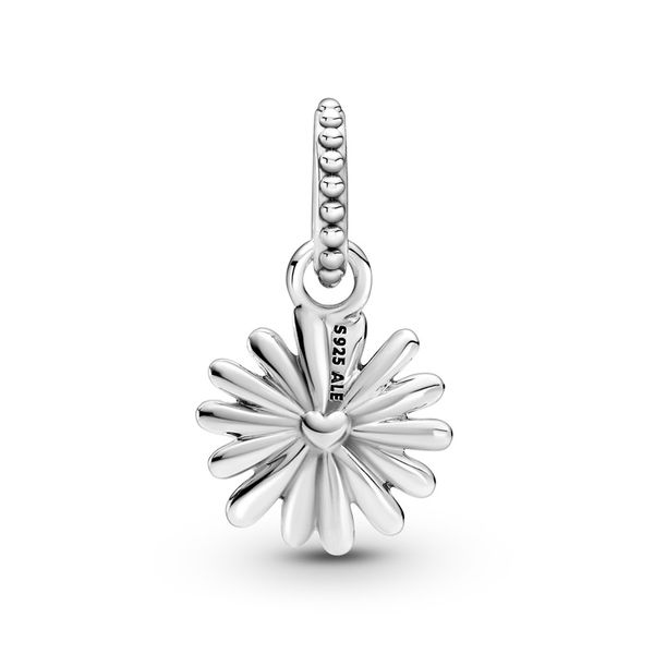 ميدالية باندورا شكل زهرة اقحوان ارجوانية - بنفسجي