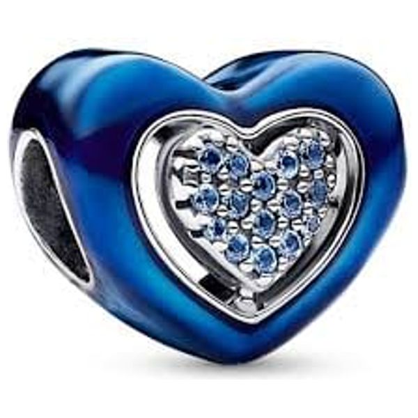  ميدالية باندورا على شكل القلب - سلفر 