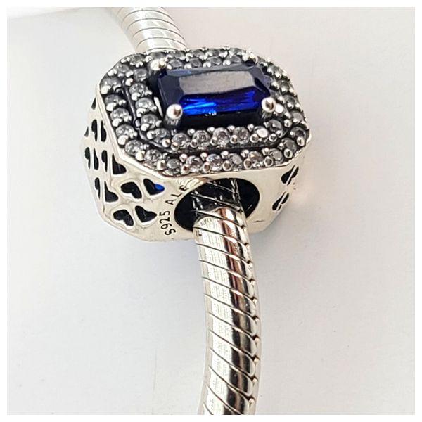  Pandora Rectangular Shape Medal - Silver 