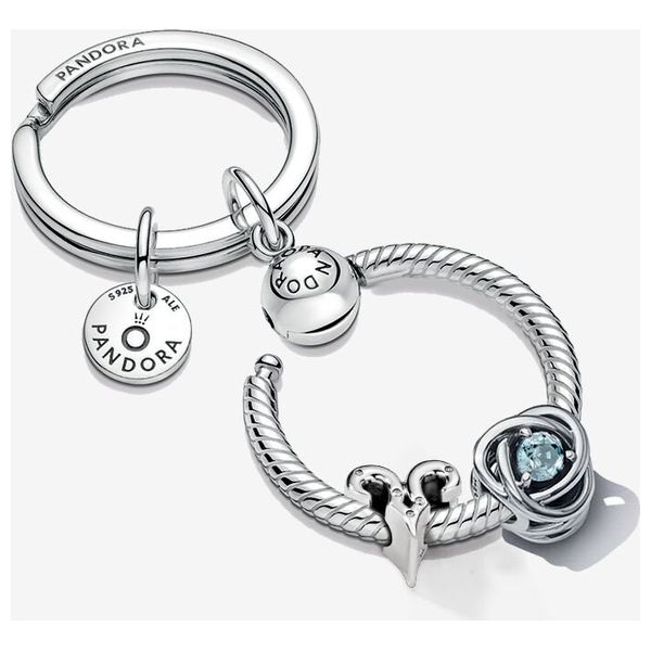  ميدالية باندورا شكل حلقات  - سلفر 