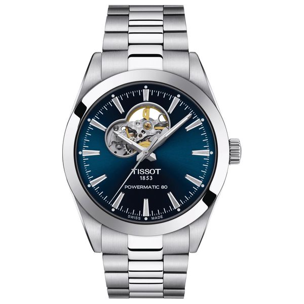  Tissot Watch T1274071104101 For Men - Analog Display, Stainless Steel Band - Silver 
