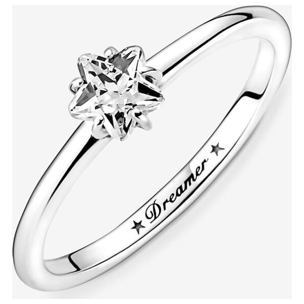  خاتم نسائي باندورا شكل نجمة - سلفر 