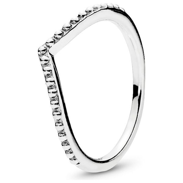  خاتم نسائي باندورا شكل مدبب - سلفر 