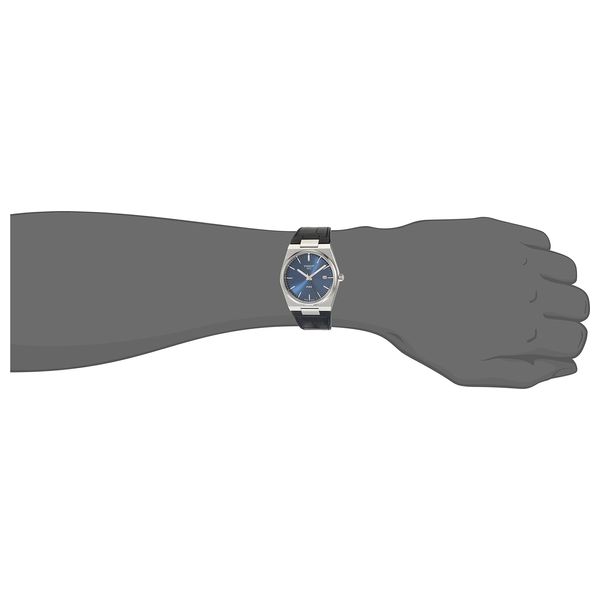 Tissot Watch T1374101604100 For Men - Analog Display, Leather Band - Black 