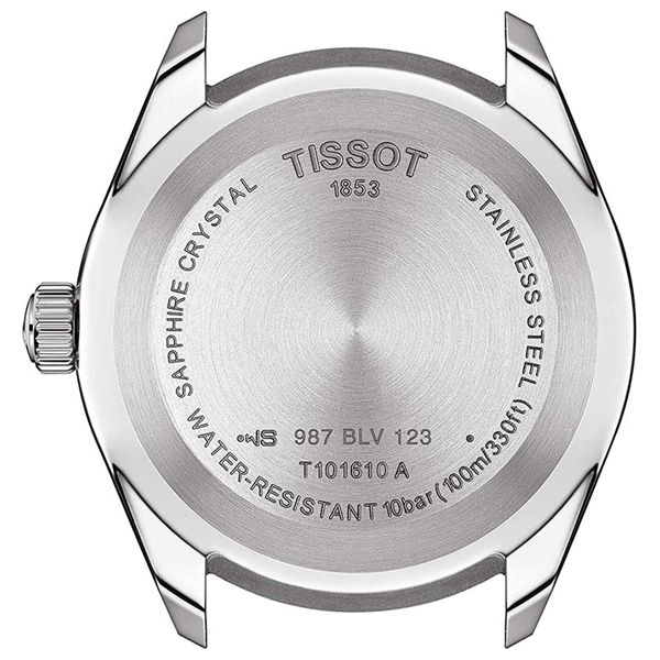  Tissot Watch T1016101105100 For Men - Analog Display, Stainless Steel Band - Silver 