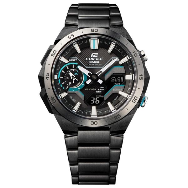  Casio Watch For Men - Analog Display, Stainless steel Band - Black 