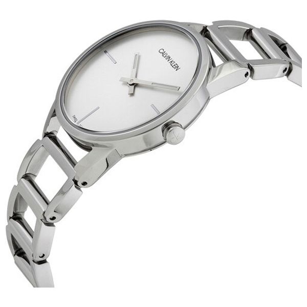  Calvin Klein Watch K3G23126 For Women - Analog Display, Stainless Steel Band - Silver 