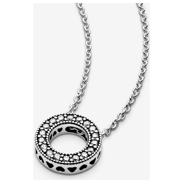  Pandora Ring Shape Necklace - Silver 