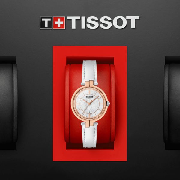 Tissot Watch T0942102611101 For Women - Analog Display, Stainless Steel Band - White 
