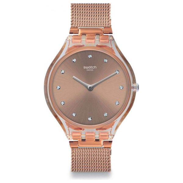  Swatch Watch SVOK107M For Women - Analog Display, Stainless Steel Band - Bronze 