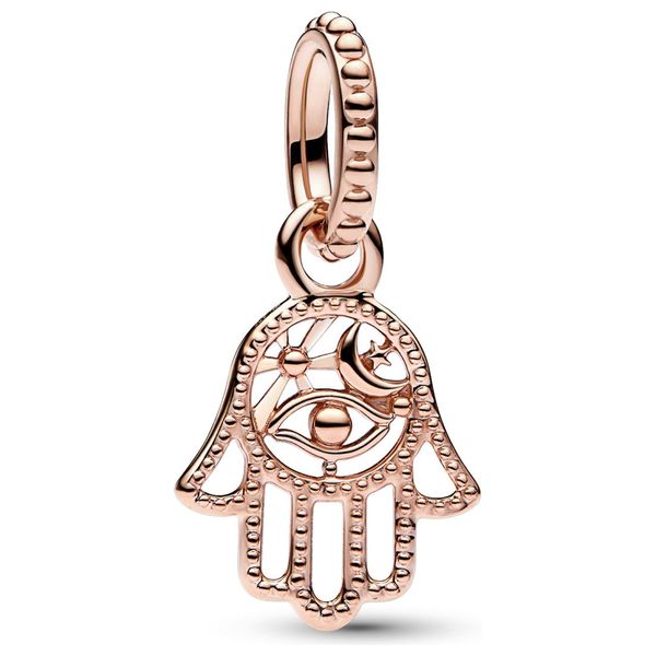  ميدالية باندورا على شكل اليد - ذهبي 