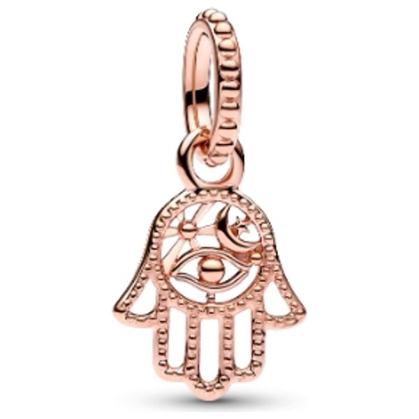  ميدالية باندورا على شكل اليد - ذهبي 