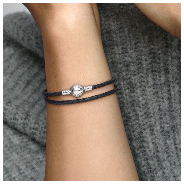  Pandora Round Shape Women Bracelet - Black 