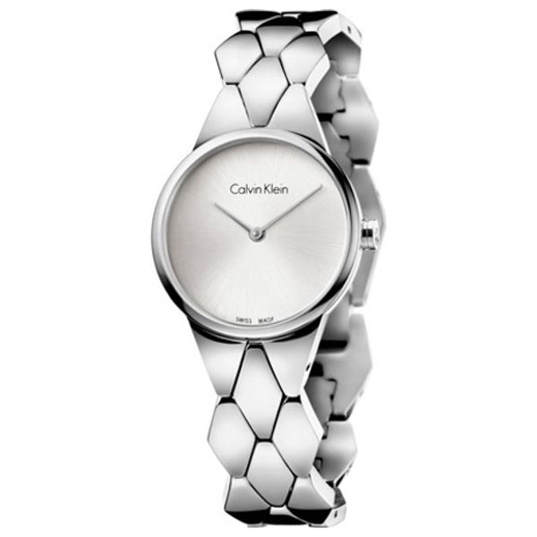  Calvin Klein Watch K6E23146 For Women - Analog Display, Stainless Steel Band - Silver 