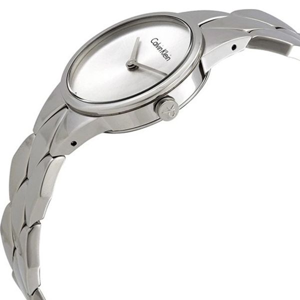  Calvin Klein Watch K6E23146 For Women - Analog Display, Stainless Steel Band - Silver 