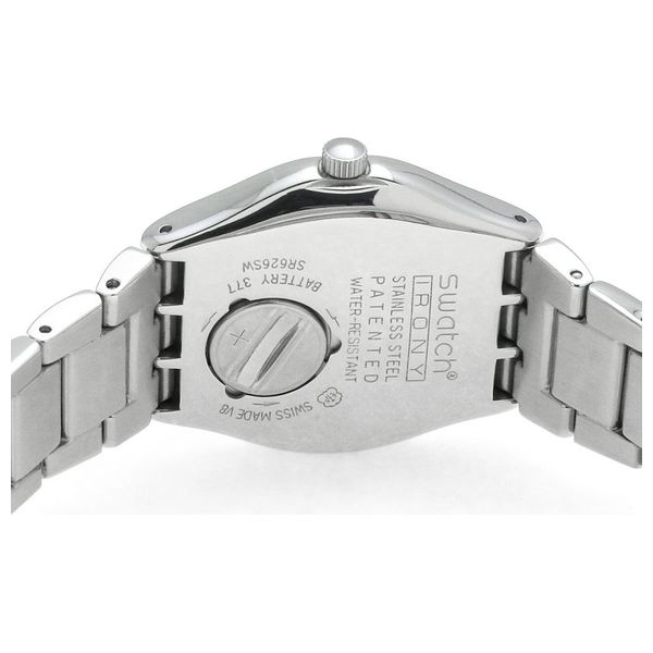  Swatch Watch YLS468G For Unisex - Analog Display, Stainless Steel Band - Silver 