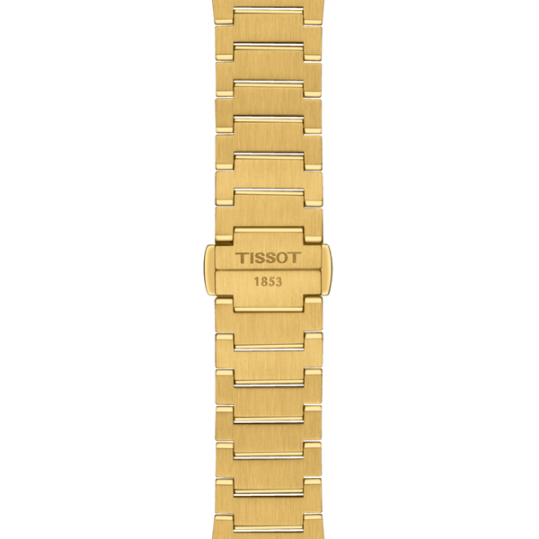  Tissot Watch t1372103302100 For Unisex - Analog Display, Stainless Steel Band - Gold 