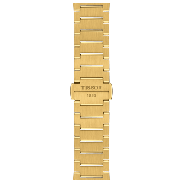  Tissot Watch t1372103302100 For Unisex - Analog Display, Stainless Steel Band - Gold 