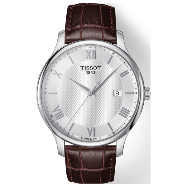  Tissot Watch T0636101603800 For Men - Analog Display, Leather Band - Brown 