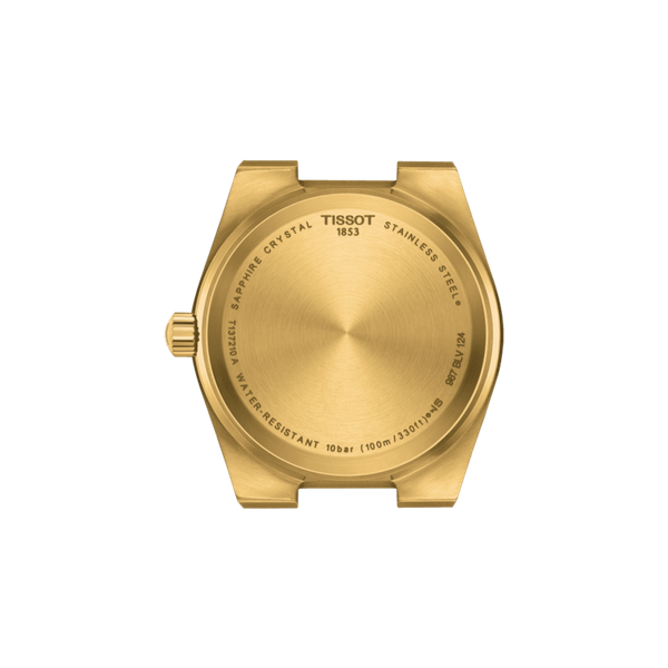  ساعة تيسوت لكلا الجنسين t1372103302100 - عرض بعقارب, سوار من ستانلس ستيل - ذهبي 