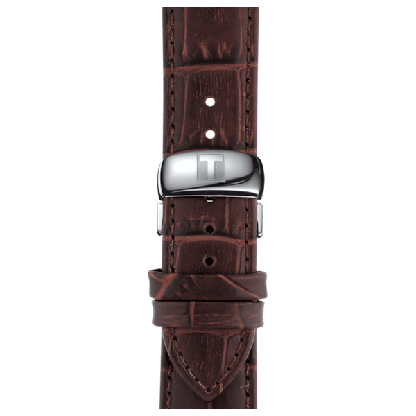  Tissot Watch T0636101603800 For Men - Analog Display, Leather Band - Brown 