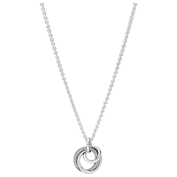  قلادة باندورا شكل حلقات - سيلفر 