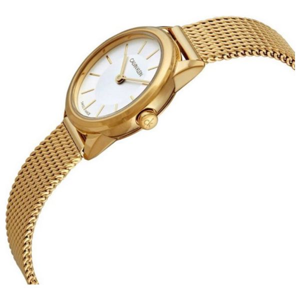  Calvin Klein Watch K3m23526 For Women - Analog Display, Stainless Steel Band - Gold 