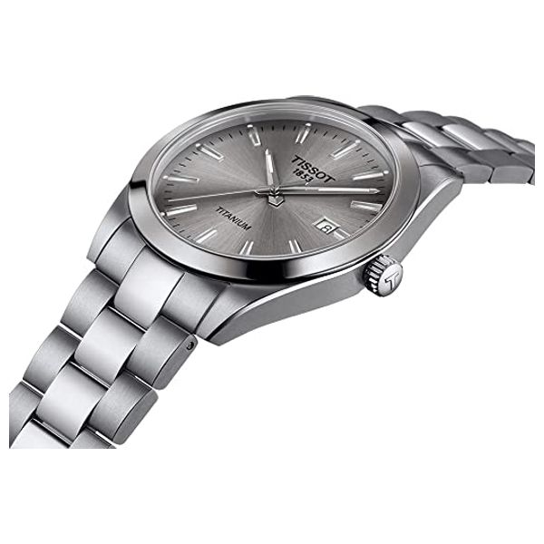  Tissot Watch T1274104408100 For Men - Analog Display, Stainless Steel Band - Silver 