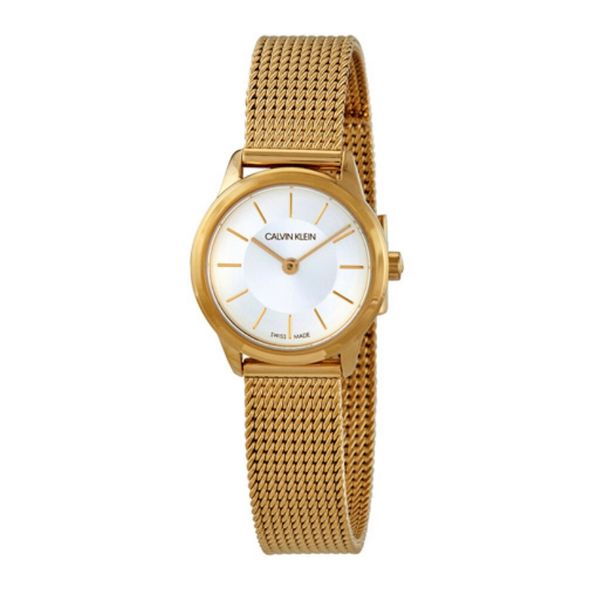  Calvin Klein Watch K3m23526 For Women - Analog Display, Stainless Steel Band - Gold 